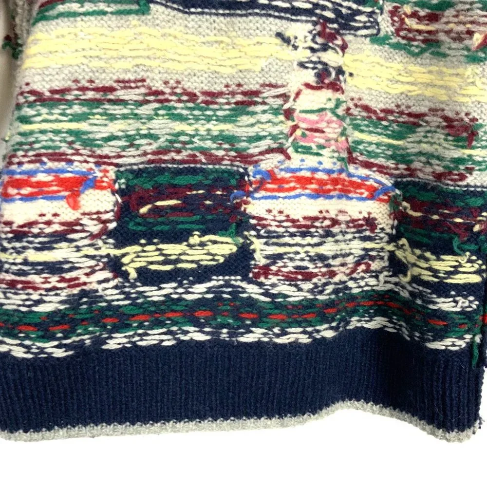 Vintage Susann D Fair Isle Wool Knit Winter Sweater Sz M - Picture 12 of 16